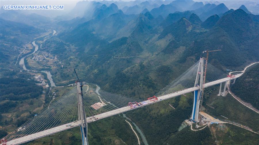 CHINA-GUIZHOU-PINGTANG BRIDGE-CONSTRUCTION-CLOSURE (CN)