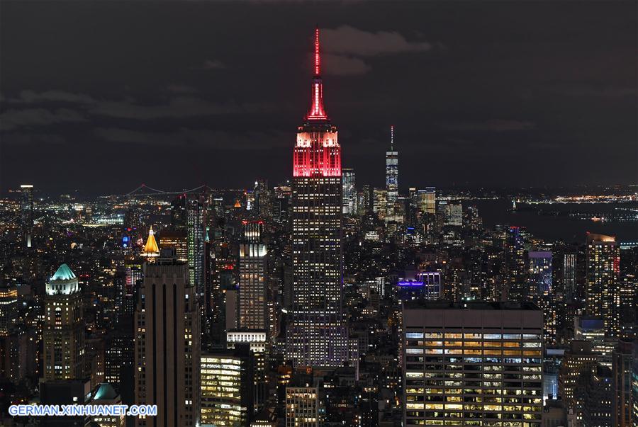 New York Empire State Building schwarz und weiß