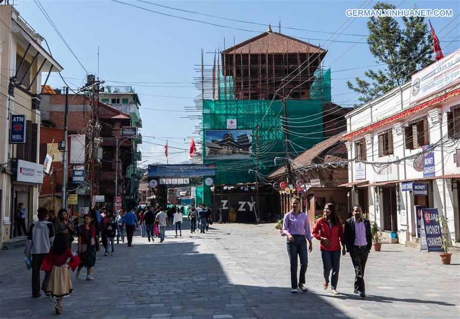 NEPAL-KATHMANDU-CHINA-RESTORATION