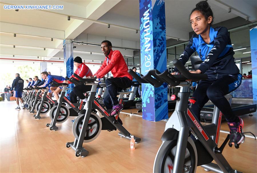 (SP)CHINA-WUHAN-7TH MILITARY WORLD GAMES-ATHLETES' VILLAGE