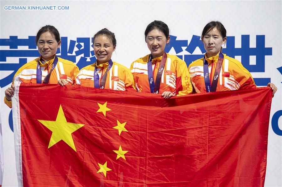 (SP)CHINA-WUHAN-7TH MILITARY WORLD GAMES-CYCLING ROAD-WOMEN'S TEAM ROAD RACE