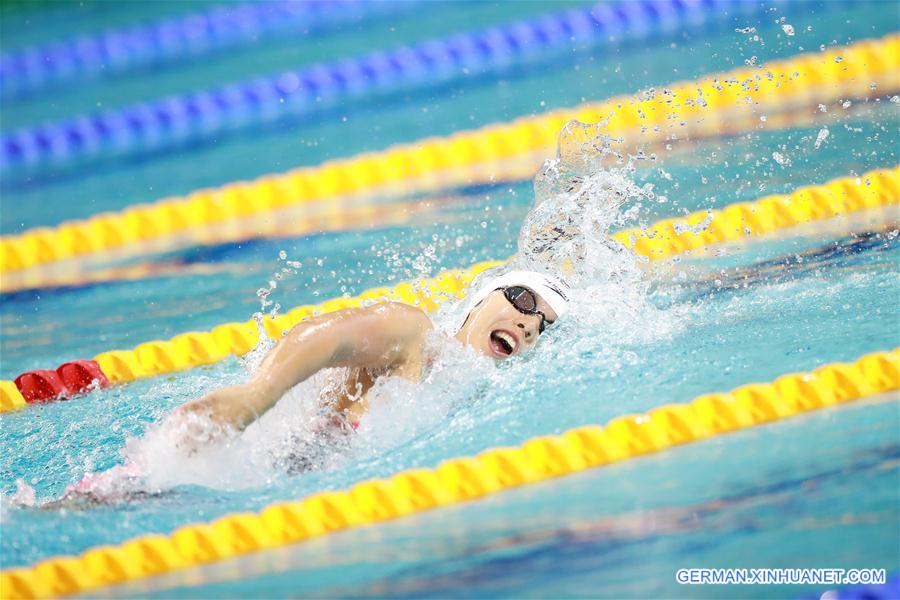 (SP)CHINA-WUHAN-7TH MILITARY WORLD GAMES-SWIMMING-WOMEN'S 4X100M FREESTYLE RELAY FINAL(CN)