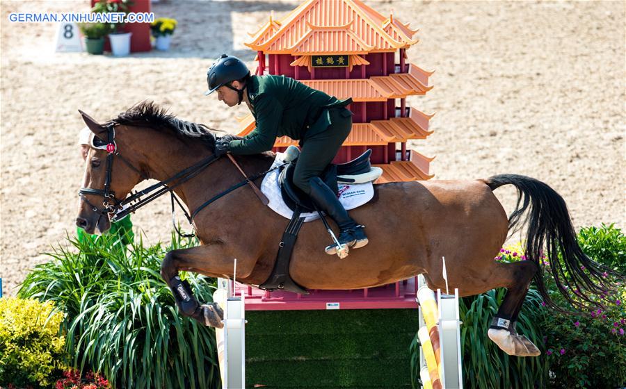 (SP)CHINA-WUHAN-7TH MILITARY WORLD GAMES-EQUESTRIAN-JUMPING INDIVIDUAL  