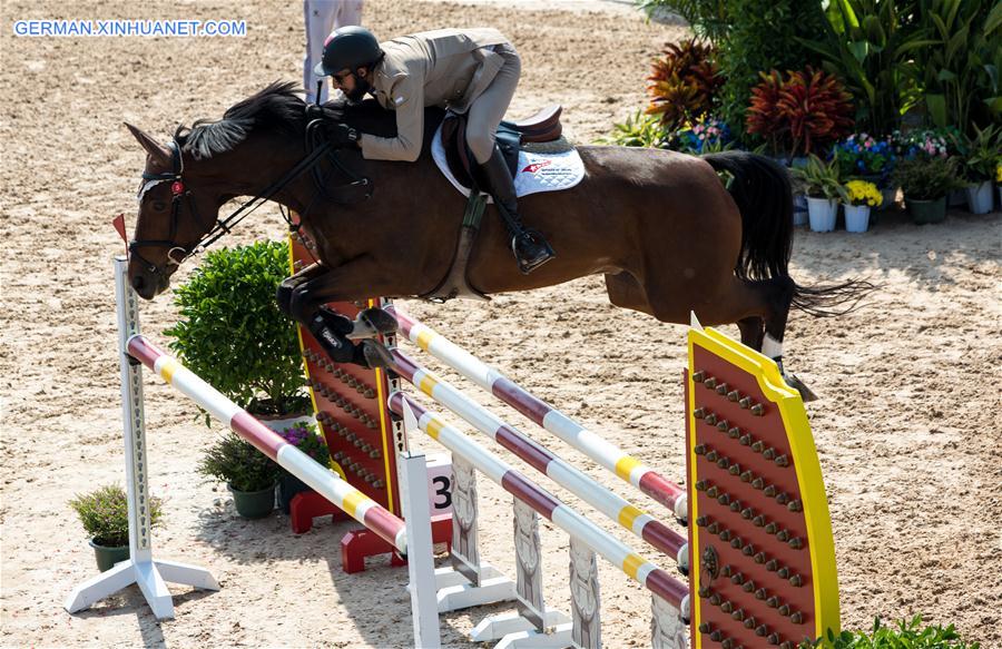 (SP)CHINA-WUHAN-7TH MILITARY WORLD GAMES-EQUESTRIAN-JUMPING INDIVIDUAL  