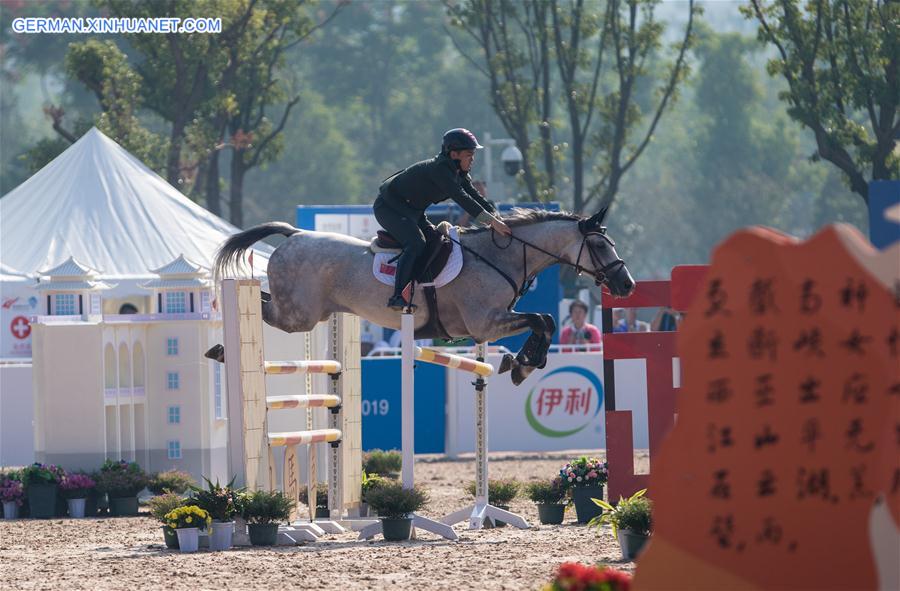 (SP)CHINA-WUHAN-7TH MILITARY WORLD GAMES-EQUESTRIAN-JUMPING INDIVIDUAL  