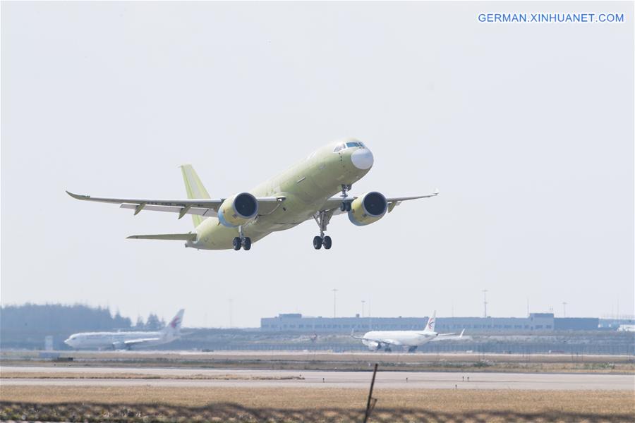 CHINA-SHANGHAI-FIFTH C919-MAIDEN TEST FLIGHT (CN)