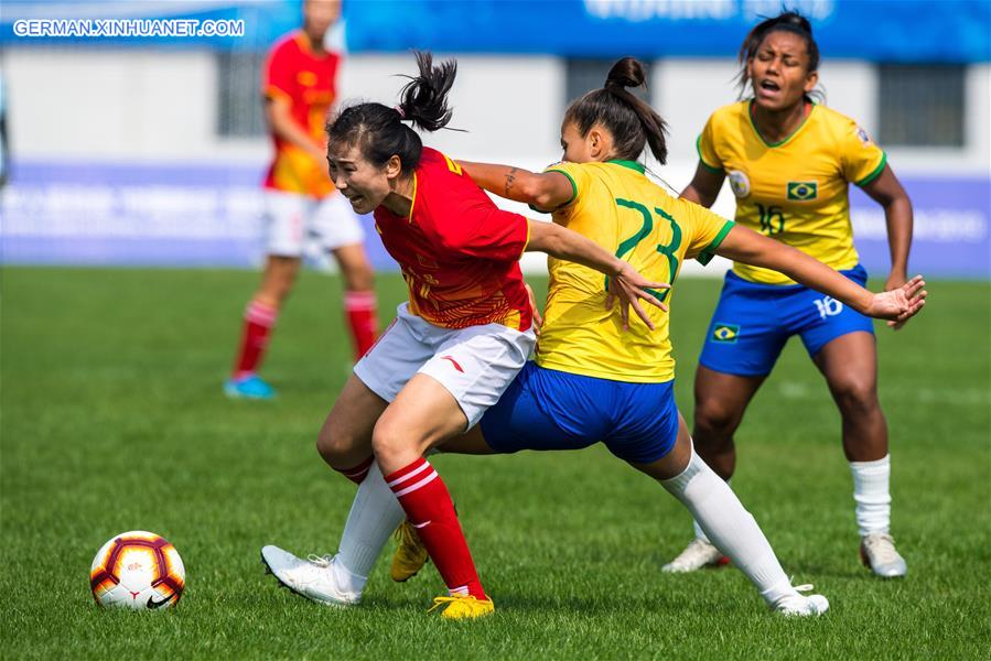 (SP)CHINA-WUHAN-7TH MILITARY WORLD GAMES-FOOTBALL