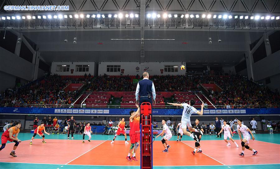 (SP)CHINA-WUHAN-7TH MILITARY WORLD GAMES-MEN-VOLLEYBALL