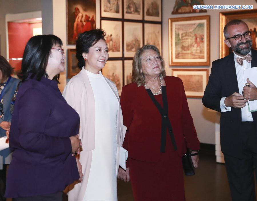 GREECE-ATHENS-PENG LIYUAN-MUSEUM-VISIT