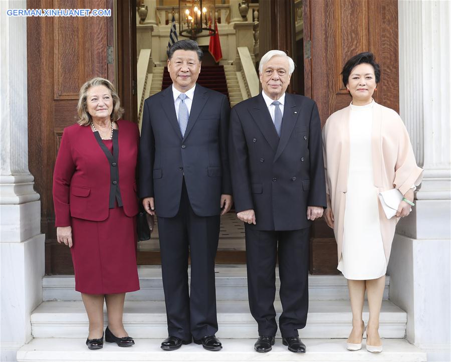 GREECE-ATHENS-XI JINPING-GREEK PRESIDENT-TALKS