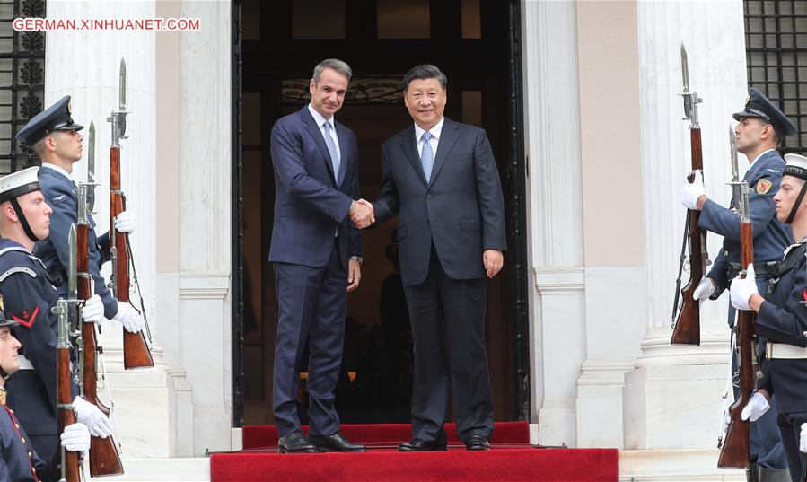 GREECE-ATHENS-XI JINPING-GREEK PM-TALKS