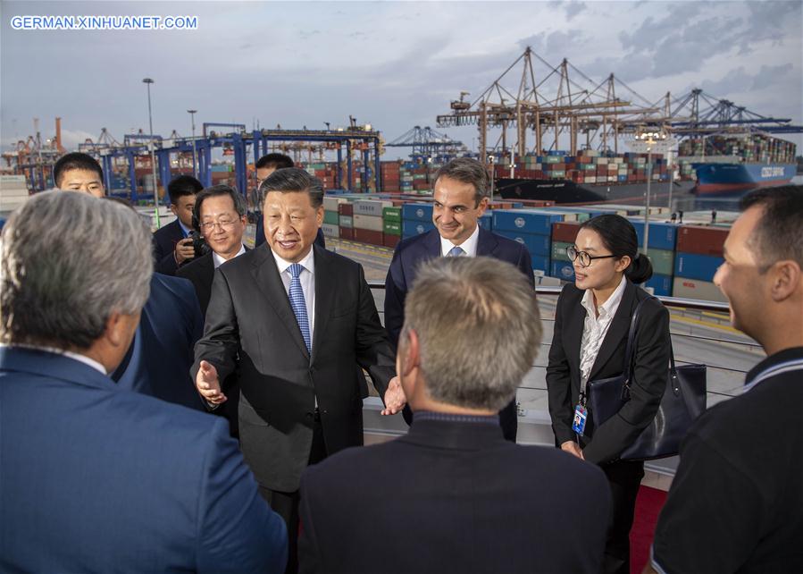 GREECE-CHINESE PRESIDENT-PIRAEUS PORT-VISIT