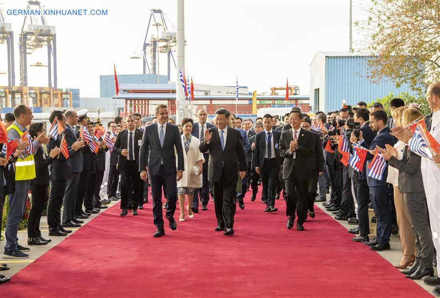 GREECE-CHINESE PRESIDENT-PIRAEUS PORT-VISIT