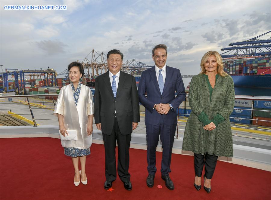 GREECE-CHINESE PRESIDENT-PIRAEUS PORT-VISIT