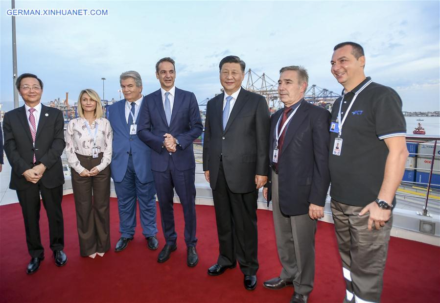 GREECE-CHINESE PRESIDENT-PIRAEUS PORT-VISIT