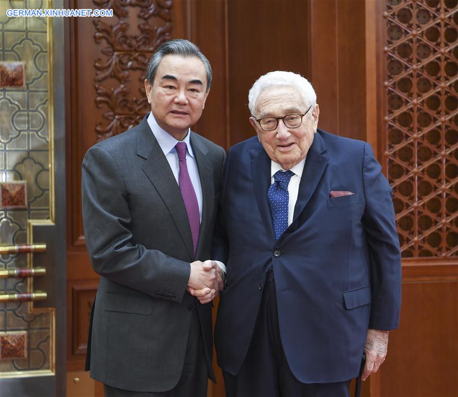 CHINA-BEIJING-WANG YI-KISSINGER-MEETING (CN)