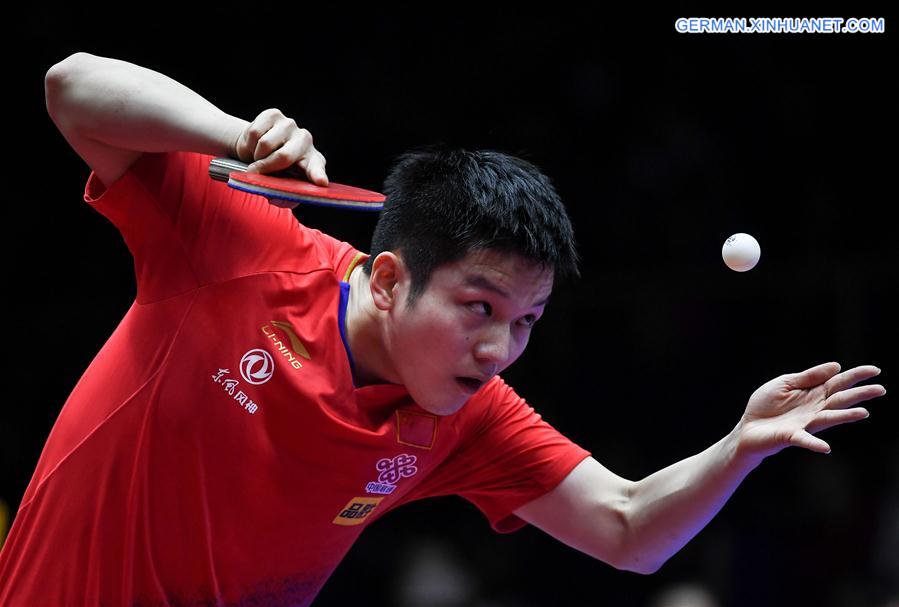 (SP)CHINA-CHENGDU-TABLE TENNIS-ITTF MEN'S WORLD CUP-QUARTERFINAL (CN)