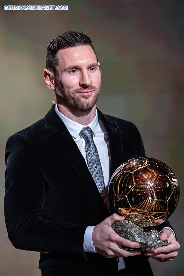 (SP)FRANCE-PARIS-SOCCER-BALLON D'OR 2019 AWARDS