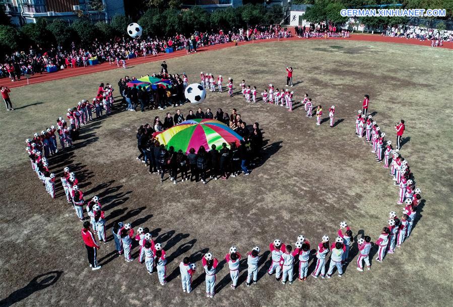 CHINA-ZHEJIANG-CHANGXING-FUN GAMES-FOOTBALL (CN)