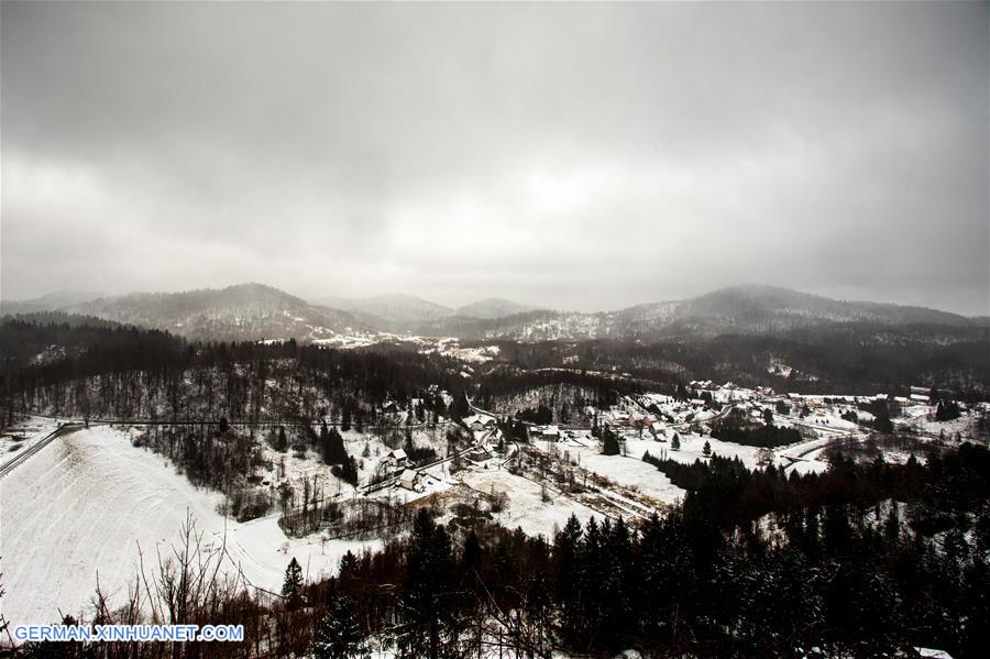 CROATIA-GORSKI KOTAR-SNOW
