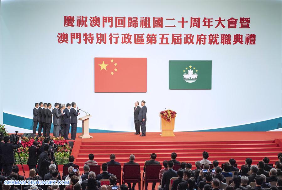 CHINA-MACAO-XI JINPING-ANNIVERSARY GATHERING-INAUGURATION (CN)