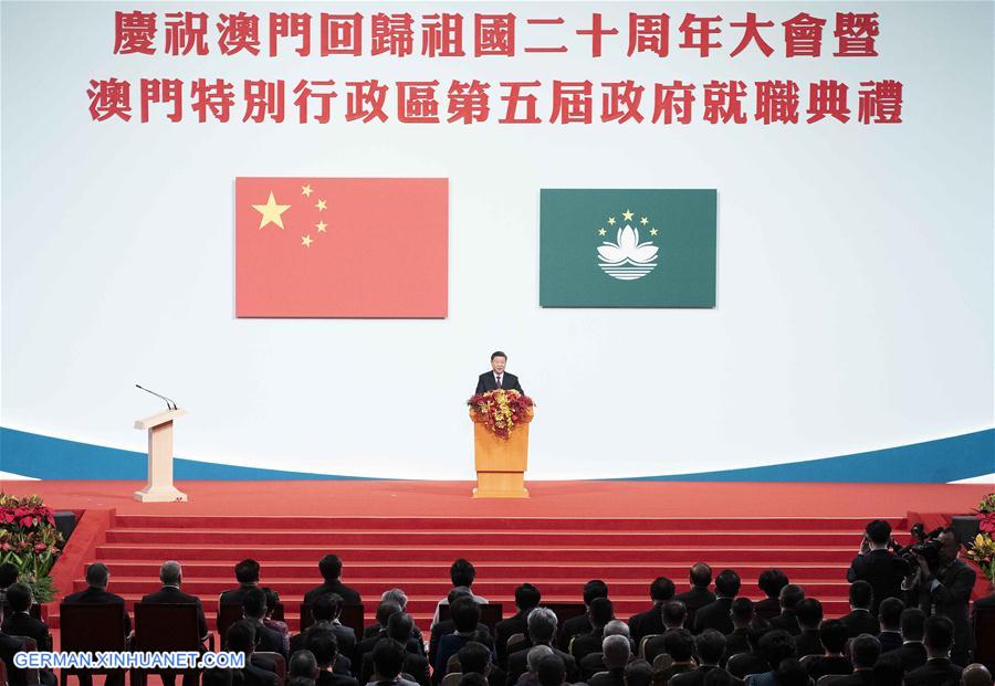 CHINA-MACAO-XI JINPING-ANNIVERSARY GATHERING-INAUGURATION (CN)