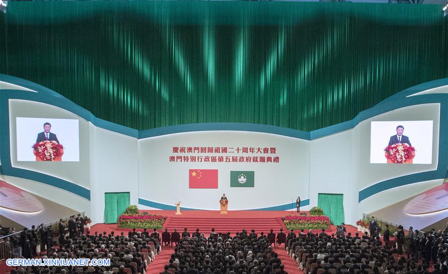 CHINA-MACAO-XI JINPING-ANNIVERSARY GATHERING-INAUGURATION (CN)