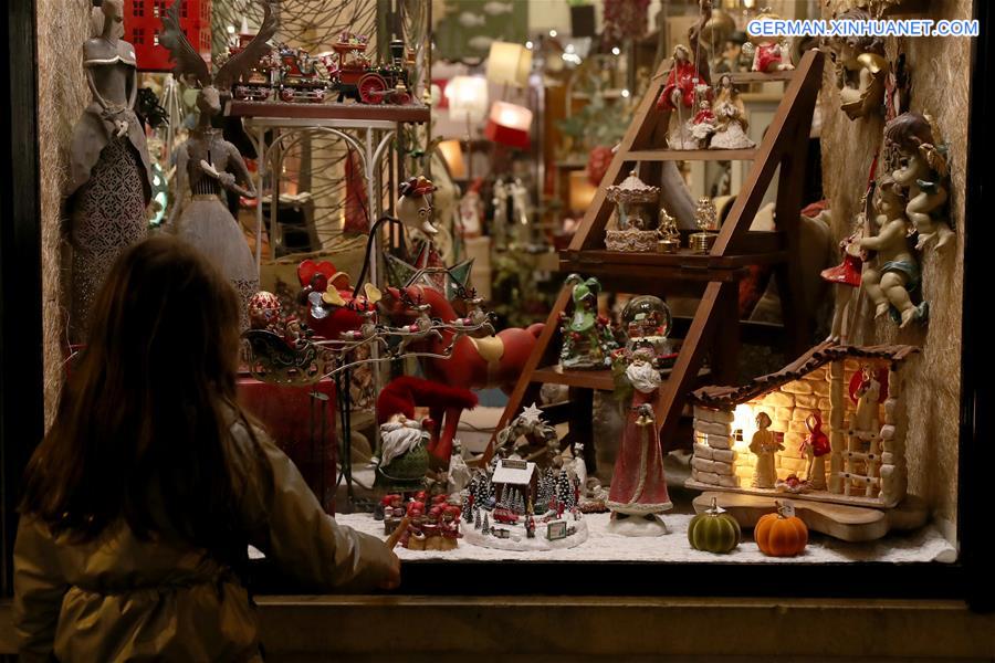 PORTUGAL-LISBON-CHRISTMAS SEASON-DECORATION