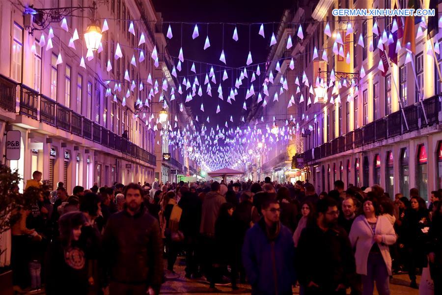 PORTUGAL-LISBON-CHRISTMAS SEASON-DECORATION