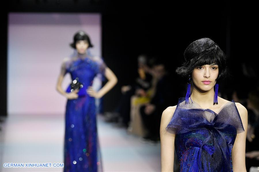FRANCE-PARIS-FASHION WEEK-GIORGIO ARMANI PRIVE-HAUTE COUTURE