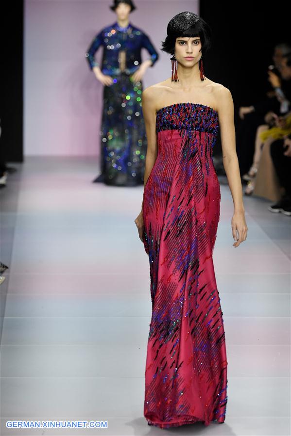 FRANCE-PARIS-FASHION WEEK-GIORGIO ARMANI PRIVE-HAUTE COUTURE