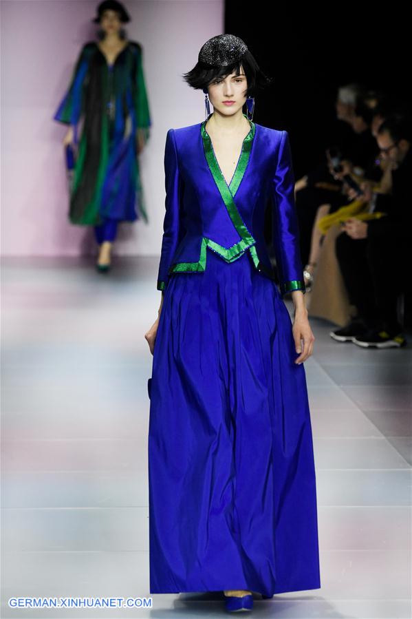 FRANCE-PARIS-FASHION WEEK-GIORGIO ARMANI PRIVE-HAUTE COUTURE