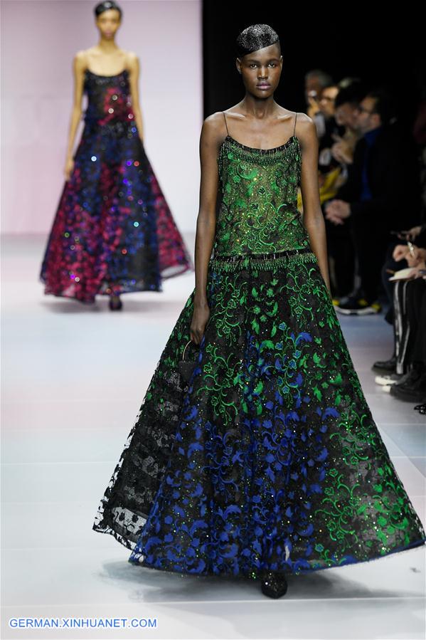 FRANCE-PARIS-FASHION WEEK-GIORGIO ARMANI PRIVE-HAUTE COUTURE