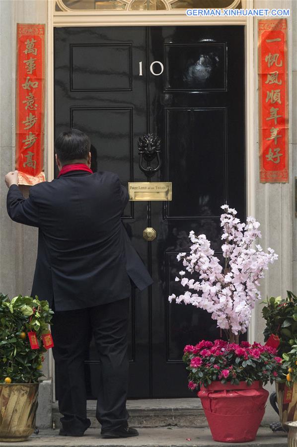 BRITAIN-LONDON-CHINA-LUNAR NEW YEAR-COUPLETS