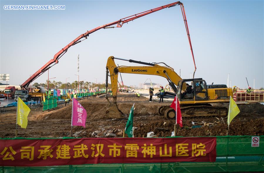 CHINA-HUBEI-WUHAN-LEISHENSHAN HOSPITAL-CONSTRUCTION (CN)