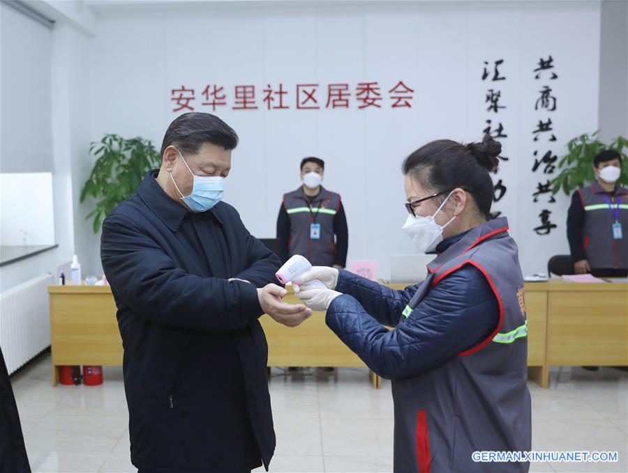 CHINA-BEIJING-XI JINPING-CORONAVIRUS CONTROL-INSPECTION (CN)