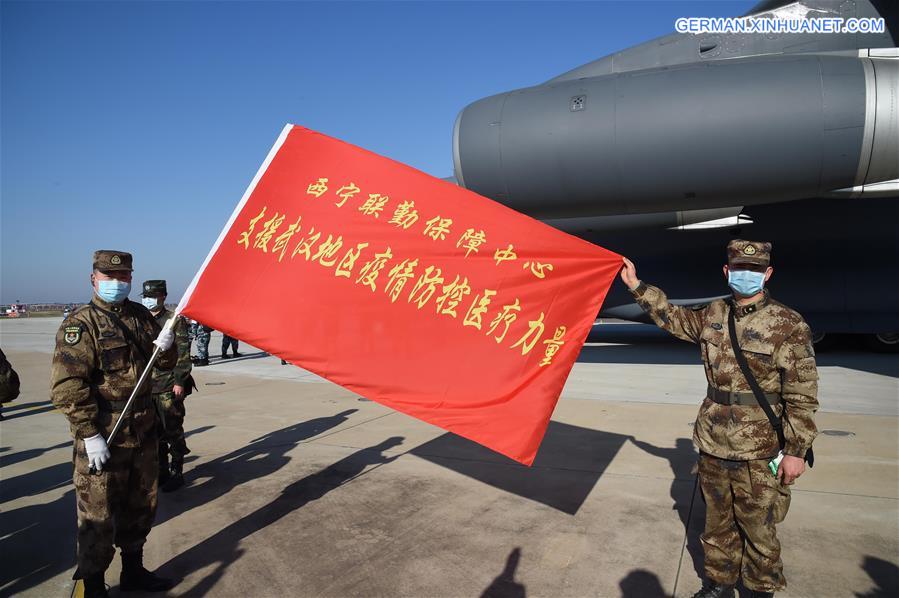 CHINA-HUBEI-WUHAN-NOVOL CORONAVIRUS-AIR FORCE-MILITARY MEDICS (CN)