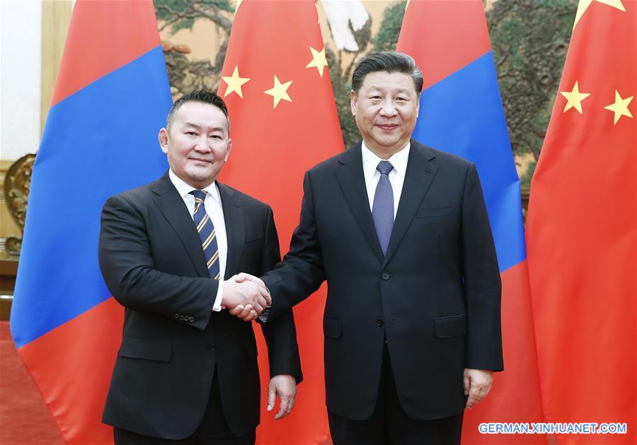 CHINA-BEIJING-XI JINPING-MONGOLIAN PRESIDENT-TALKS (CN)