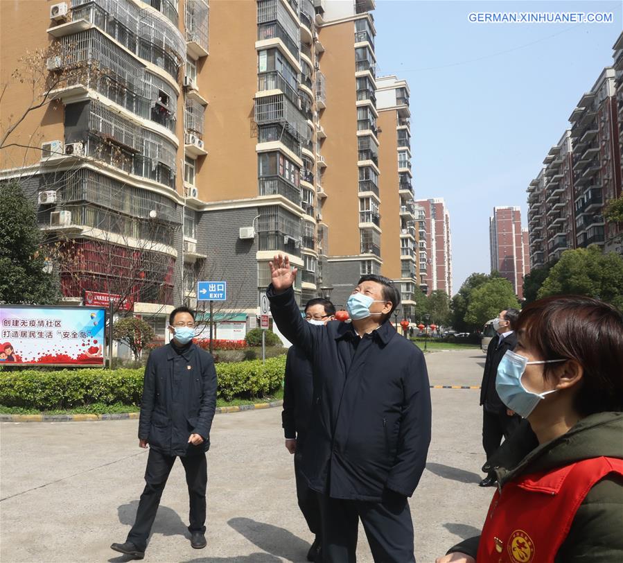 CHINA-WUHAN-XI JINPING-COVID-19-EPIDEMIC PREVENTION AND CONTROL-INSPECTION (CN)