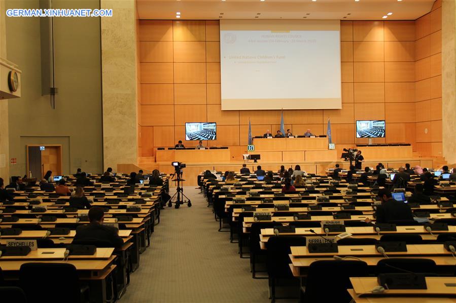 SWITZERLAND-GENEVA-HUMAN RIGHTS COUNCIL-SESSION-SUSPENSION