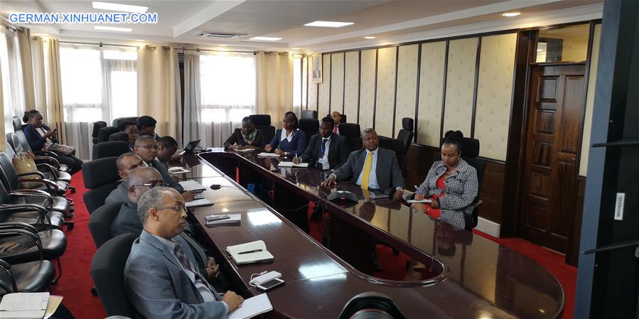 AFRICA-CHINA-COVID-19-VIDEO CONFERENCE-COOPERATION