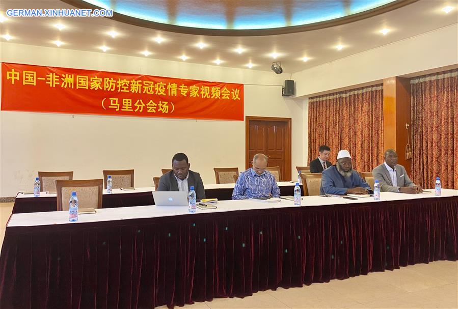 AFRICA-CHINA-COVID-19-VIDEO CONFERENCE-COOPERATION