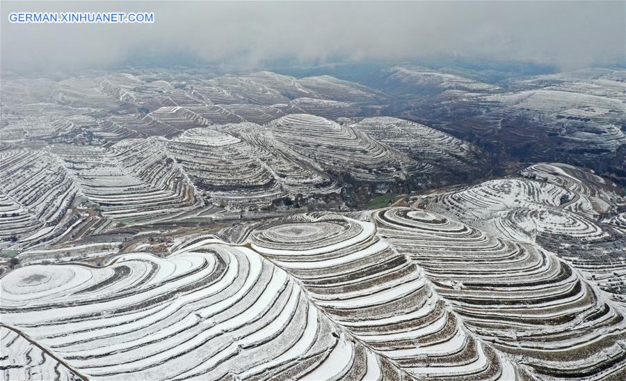 CHINA-NINGXIA-GUYUAN-SNOW SCENERY (CN)