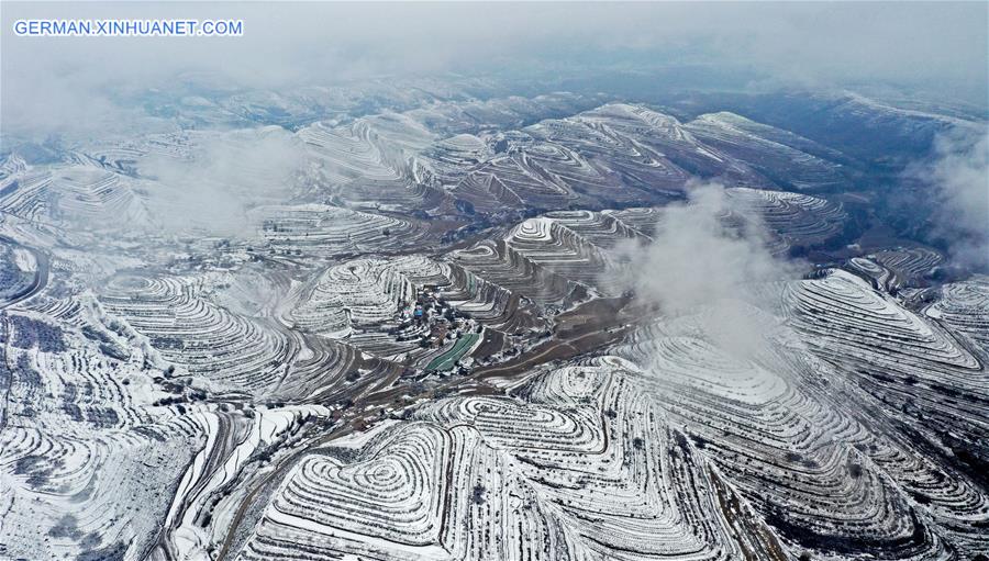 CHINA-NINGXIA-GUYUAN-SNOW SCENERY (CN)