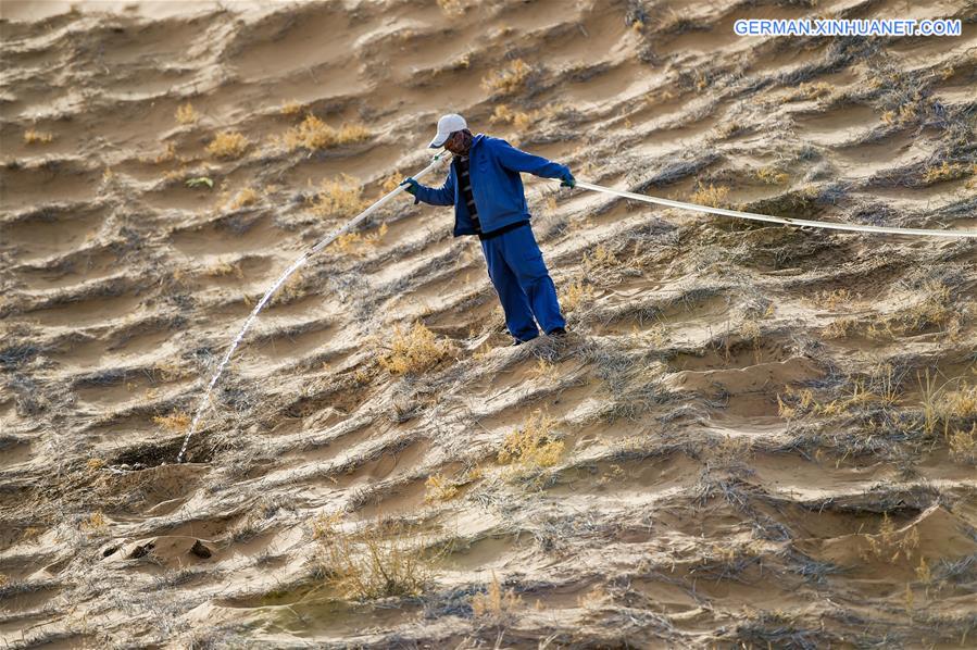 CHINA-INNER MONGOLIA-TENGGER DESERT-DESERTIFICATION CONTROL (CN)