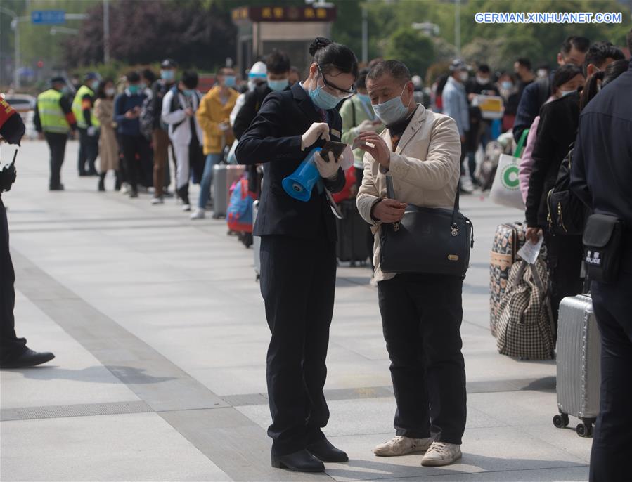 CHINA-HUBEI-WUHAN-RAILWAY STATION-REOPENING