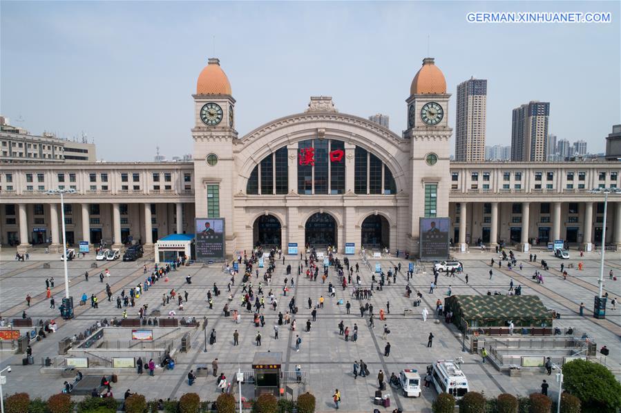 CHINA-HUBEI-WUHAN-RAILWAY STATION-REOPENING