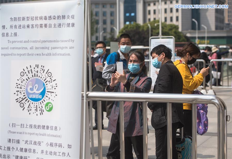 CHINA-HUBEI-WUHAN-RAILWAY STATION-REOPENING