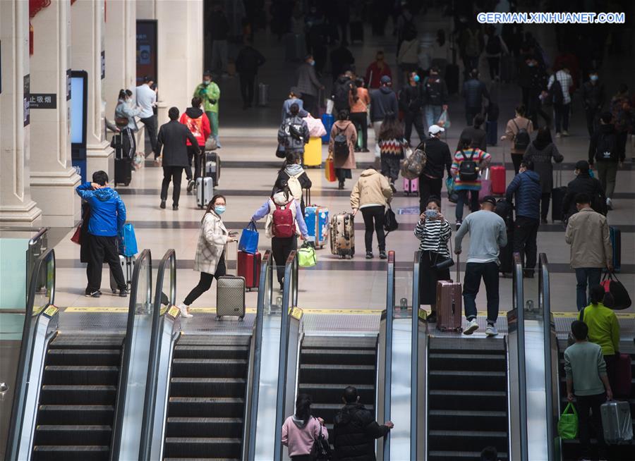 CHINA-HUBEI-WUHAN-RAILWAY STATION-REOPENING