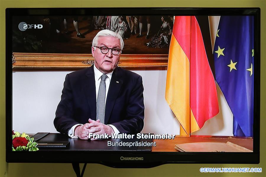 GERMANY-BERLIN-STEINMEIER-COVID-19-TELEVISED SPEECH